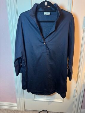 Tuckernuck Navy Popover Tunic Top